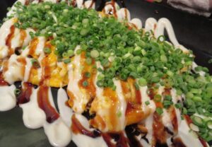 もやしとチーズのとん平焼き