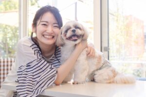 愛犬の笑顔
